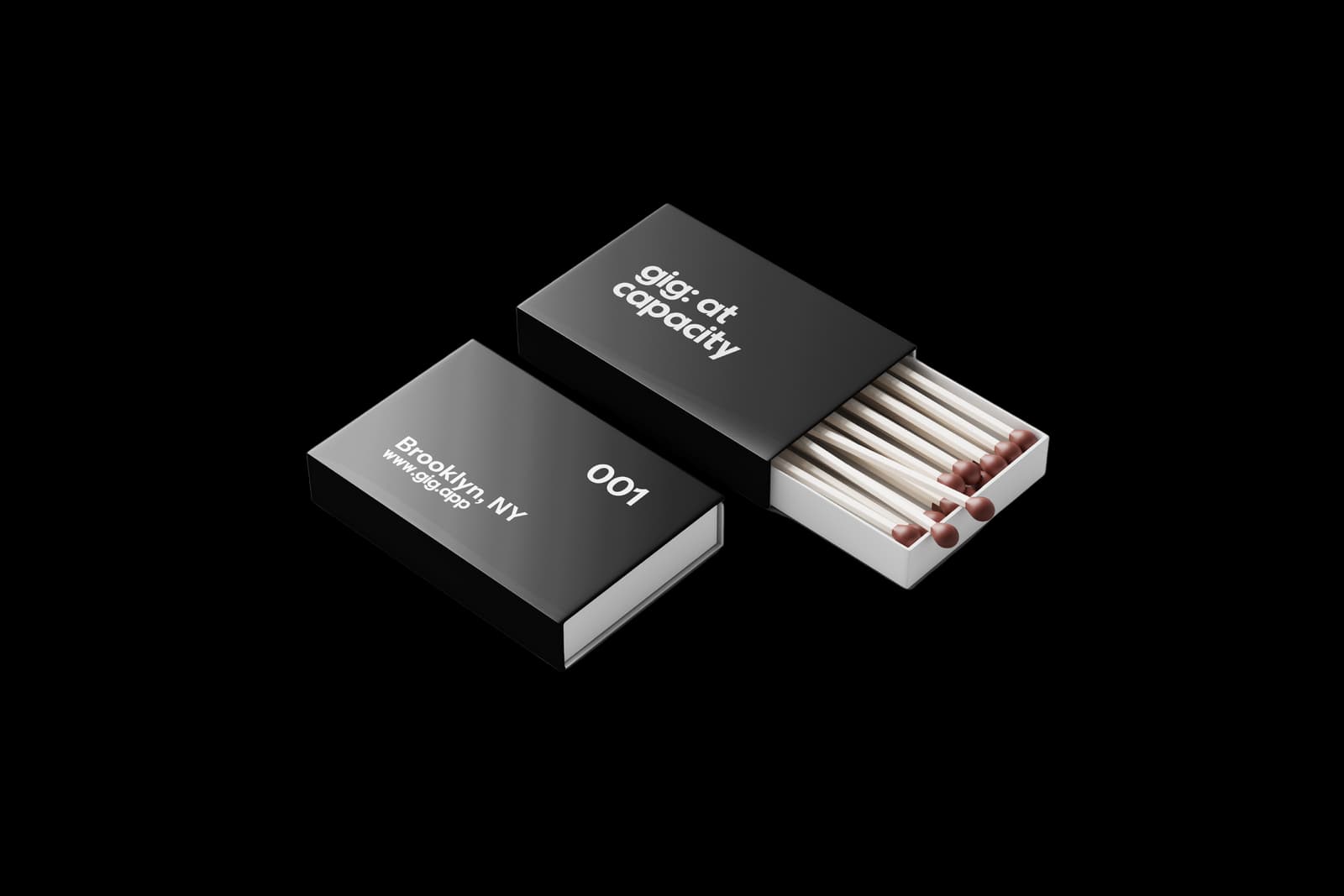 Custom branded matchbook - corporate event branded merchandise